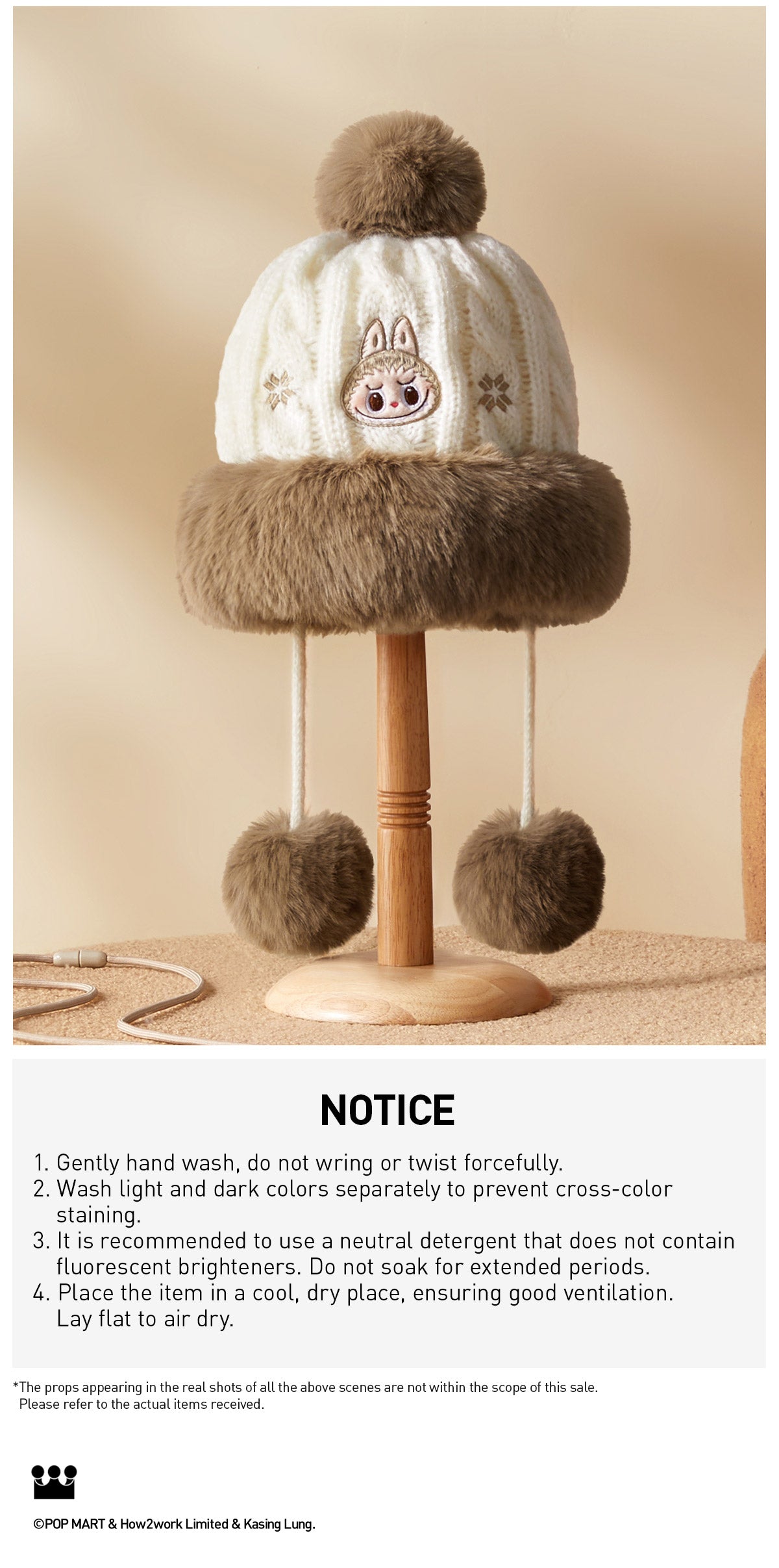 Warm Fluffy Holiday Series- LABUBU Plush Hat