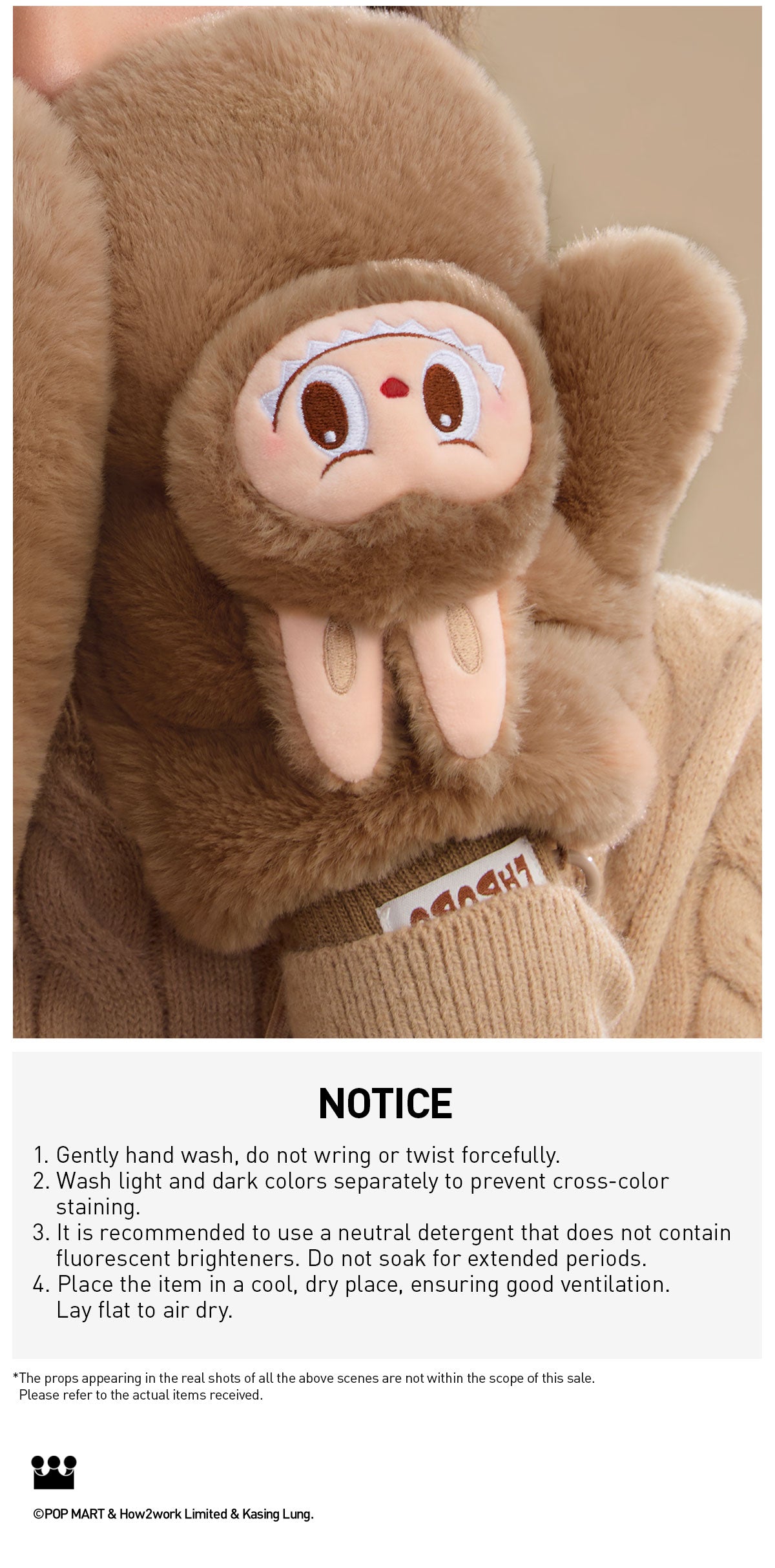 Warm Fluffy Holiday Series- LABUBU Plush Gloves