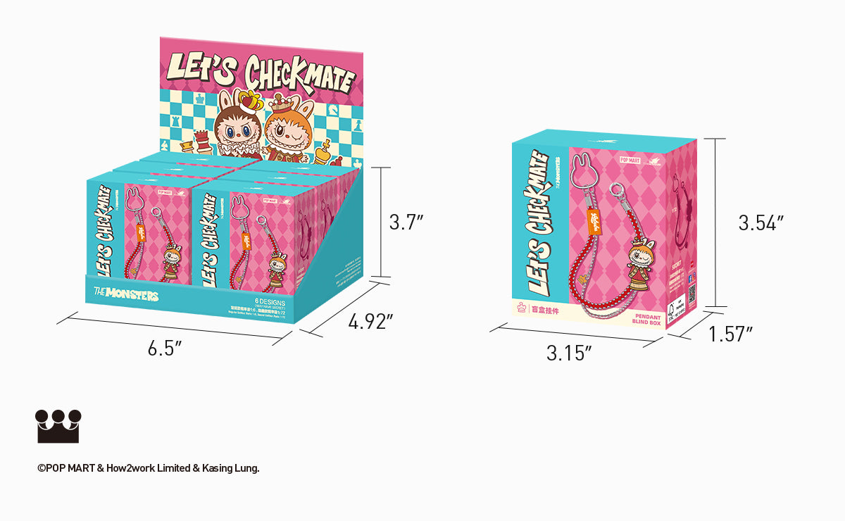 THE MONSTERS Let's Checkmate Series-Pendant Blind Box