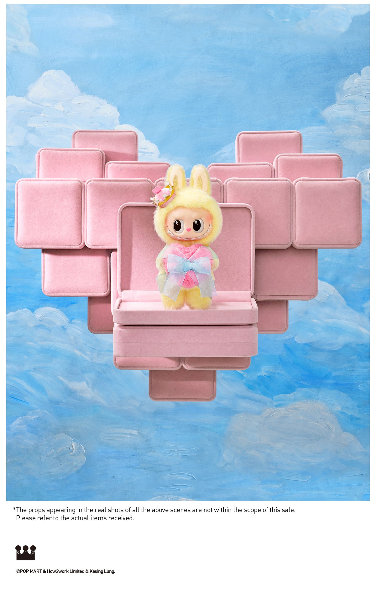 THE MONSTERS Let's Checkmate Series-Vinyl Plush Hanging Card