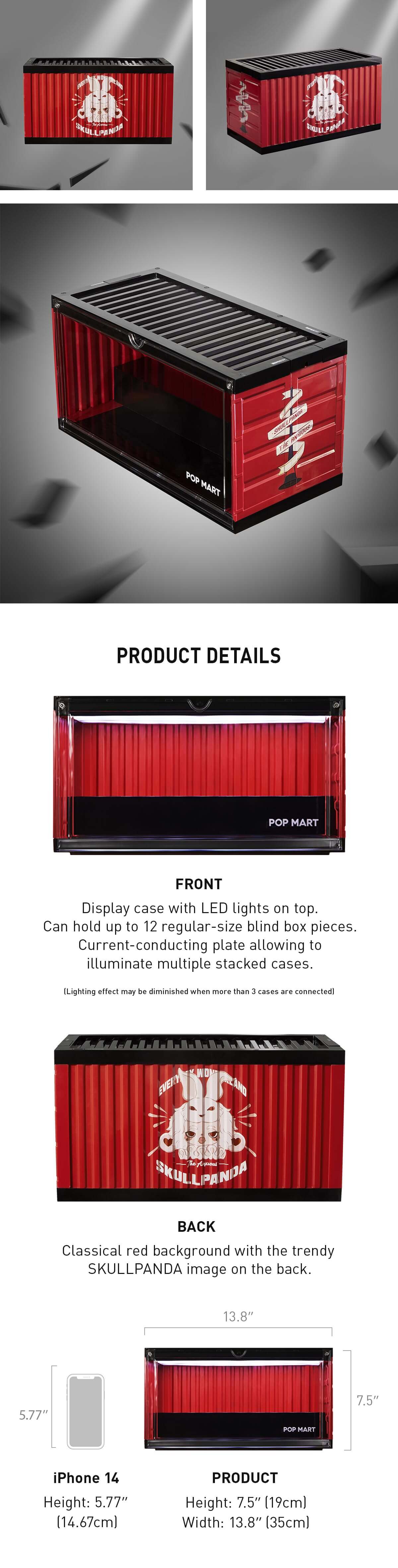  SKULLPANDA Everyday Wonderland Series-Luminous Display Container