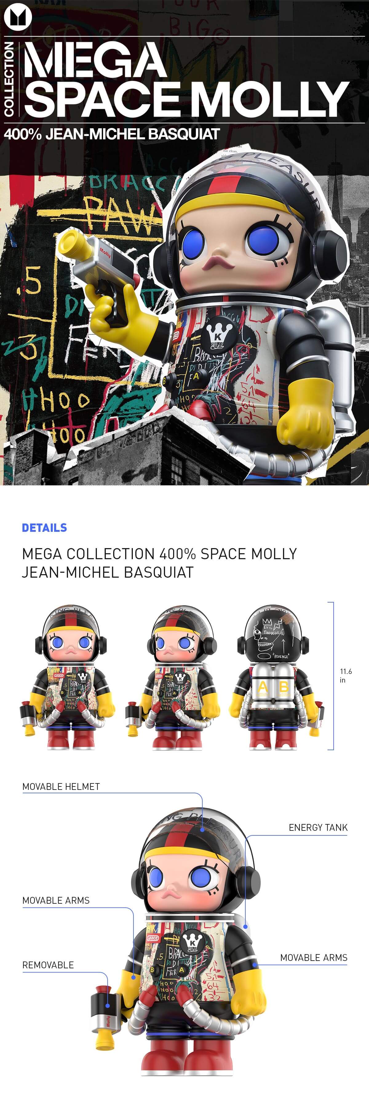  MEGA SPACE MOLLY 400% Jean-Michel Basquiat