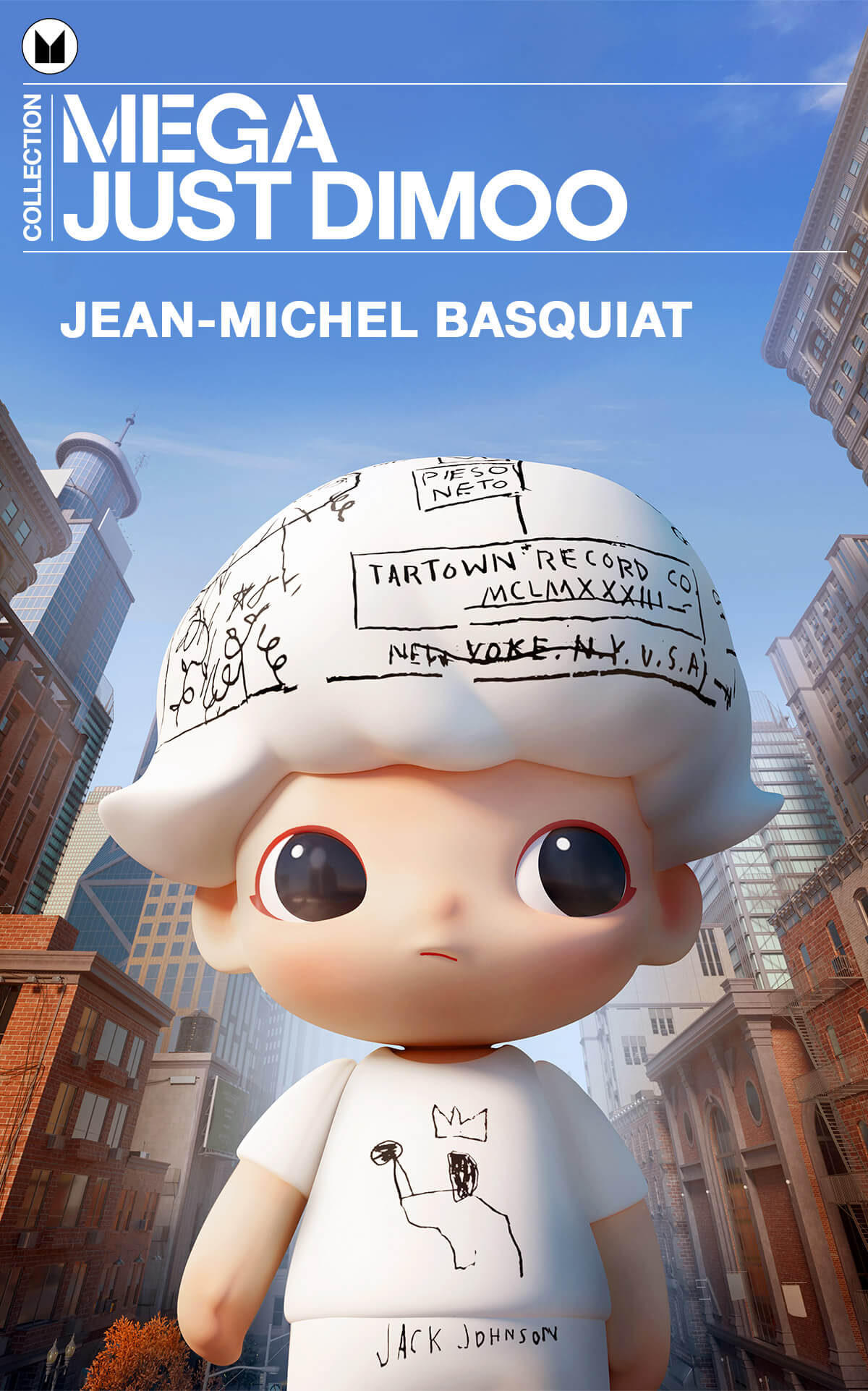  MEGA COLLECTION 1000% JUST DIMOO × Jean-Michel Basquiat