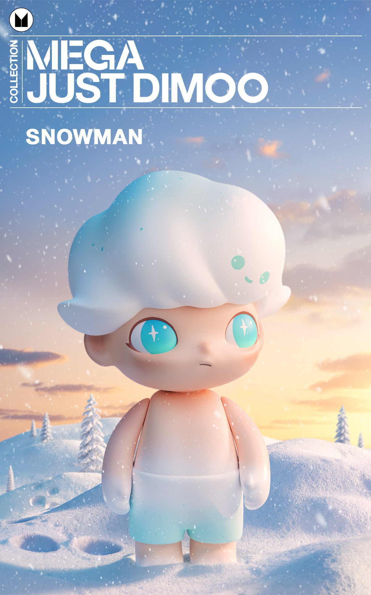  MEGA COLLECTION 1000% JUST DIMOO Snowman