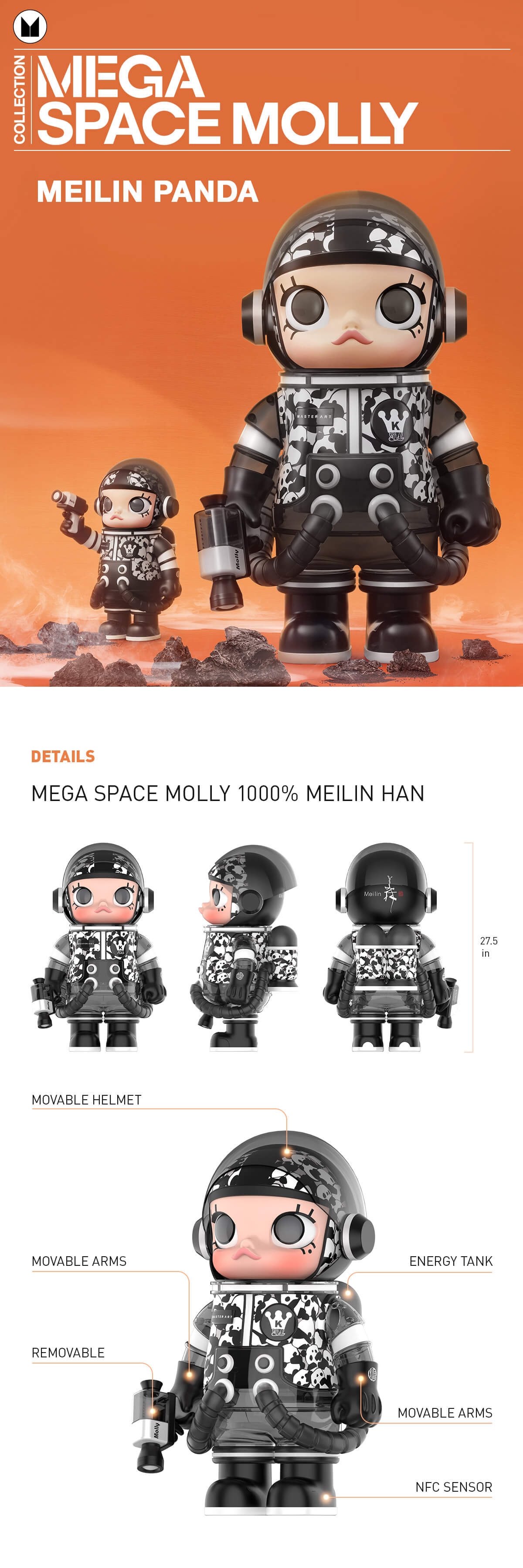  MEGA SPACE MOLLY 1000% Meilin Panda