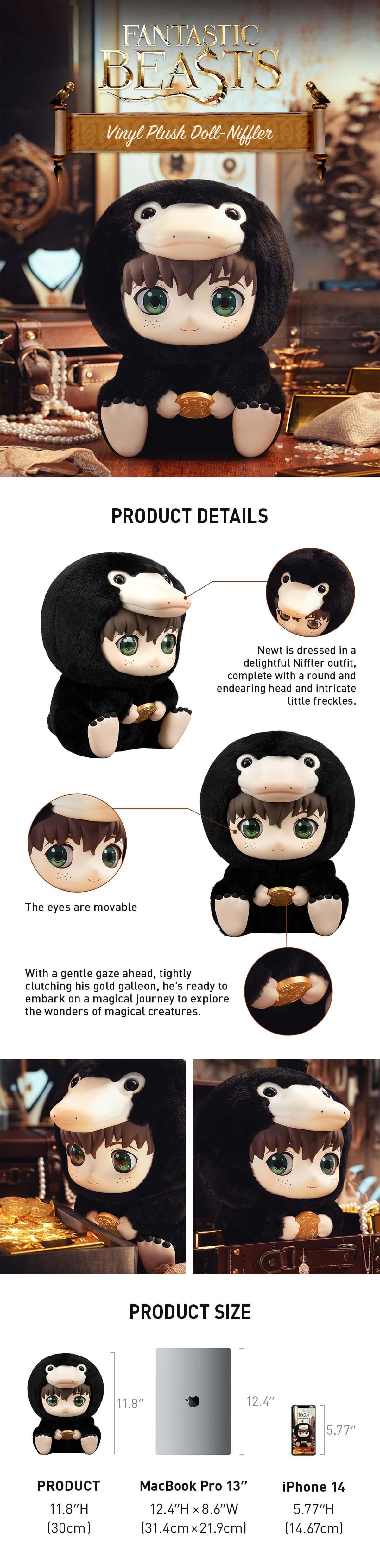  Fantastic Beasts PVC Stuffed Toy Niffler