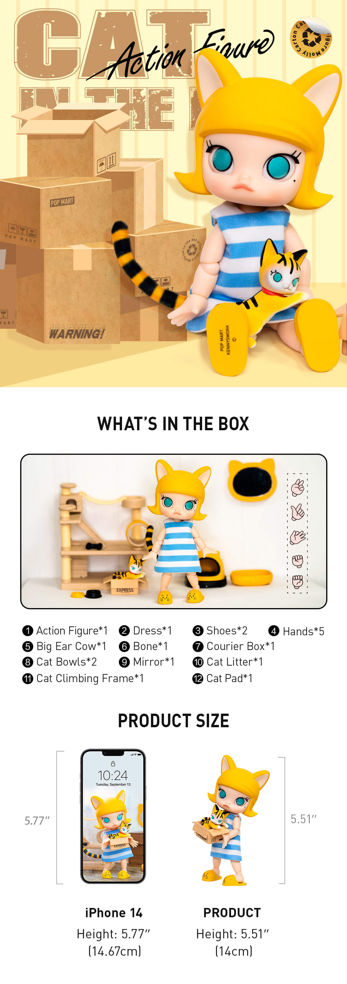  MOLLY Cat In The Box Action Figure