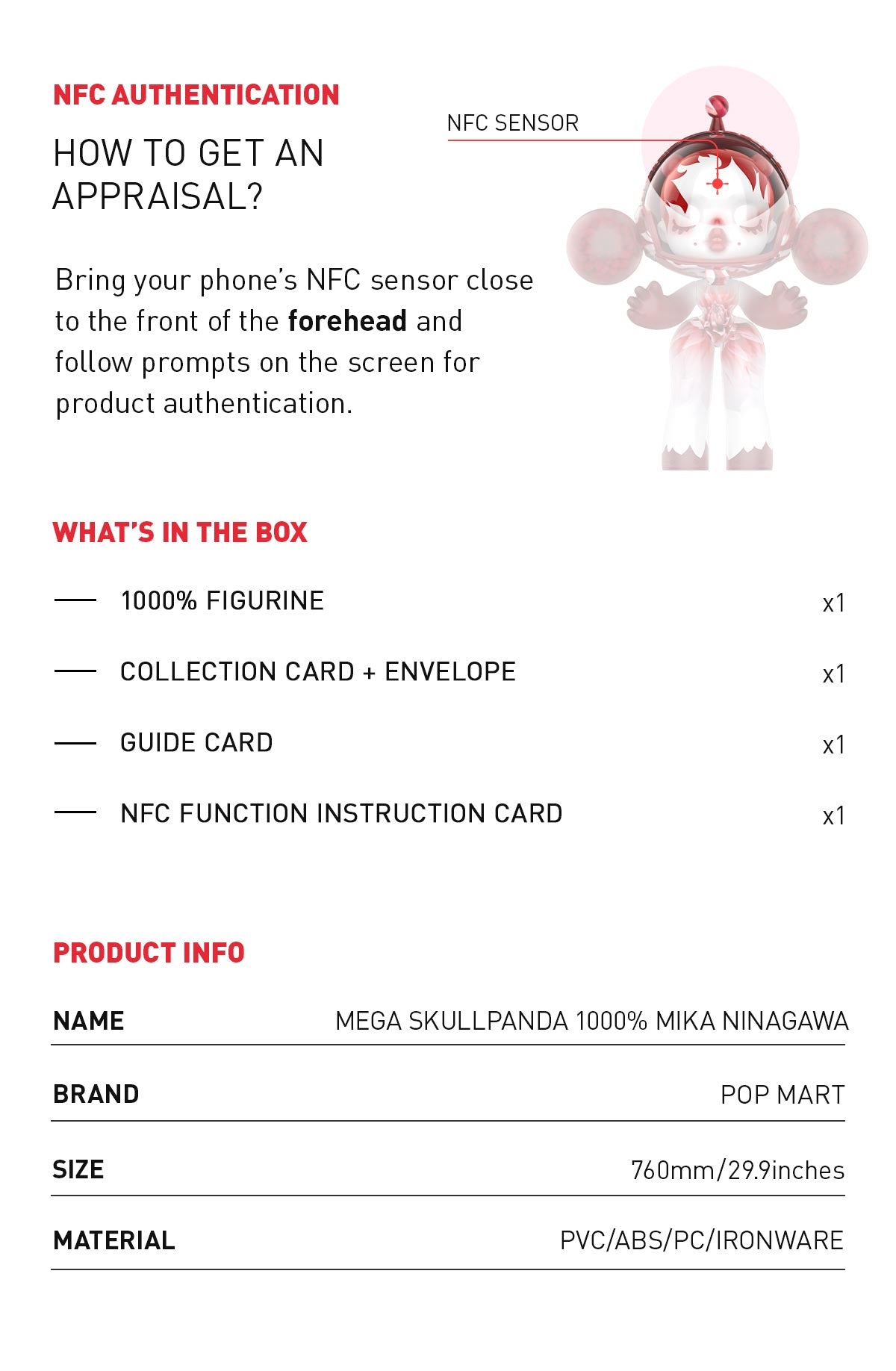  MEGA α SKULLPANDA 1000% MIKA NINAGAWA
