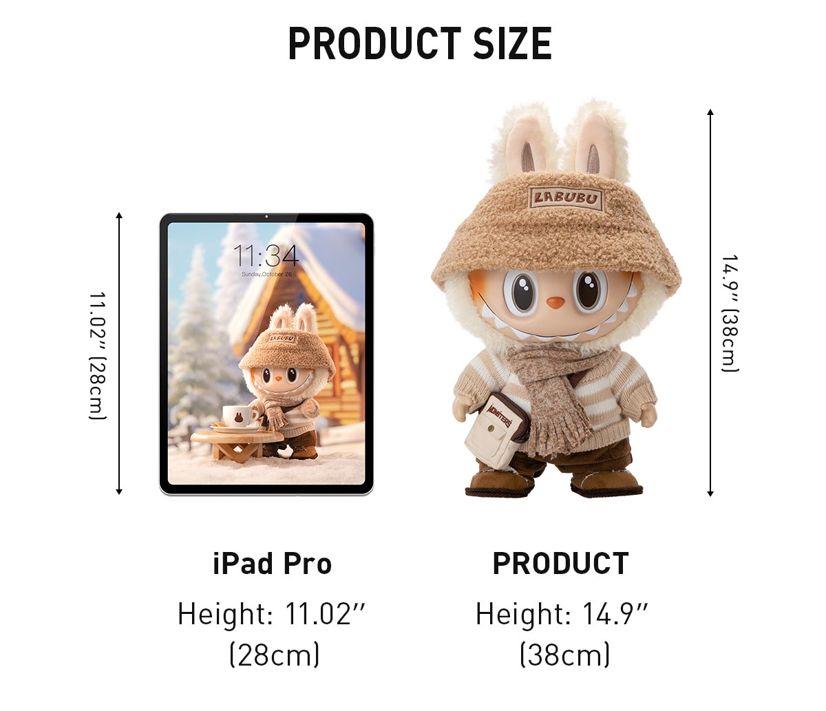  THE MONSTERS - DRESS BE LATTE Vinyl Plush Doll