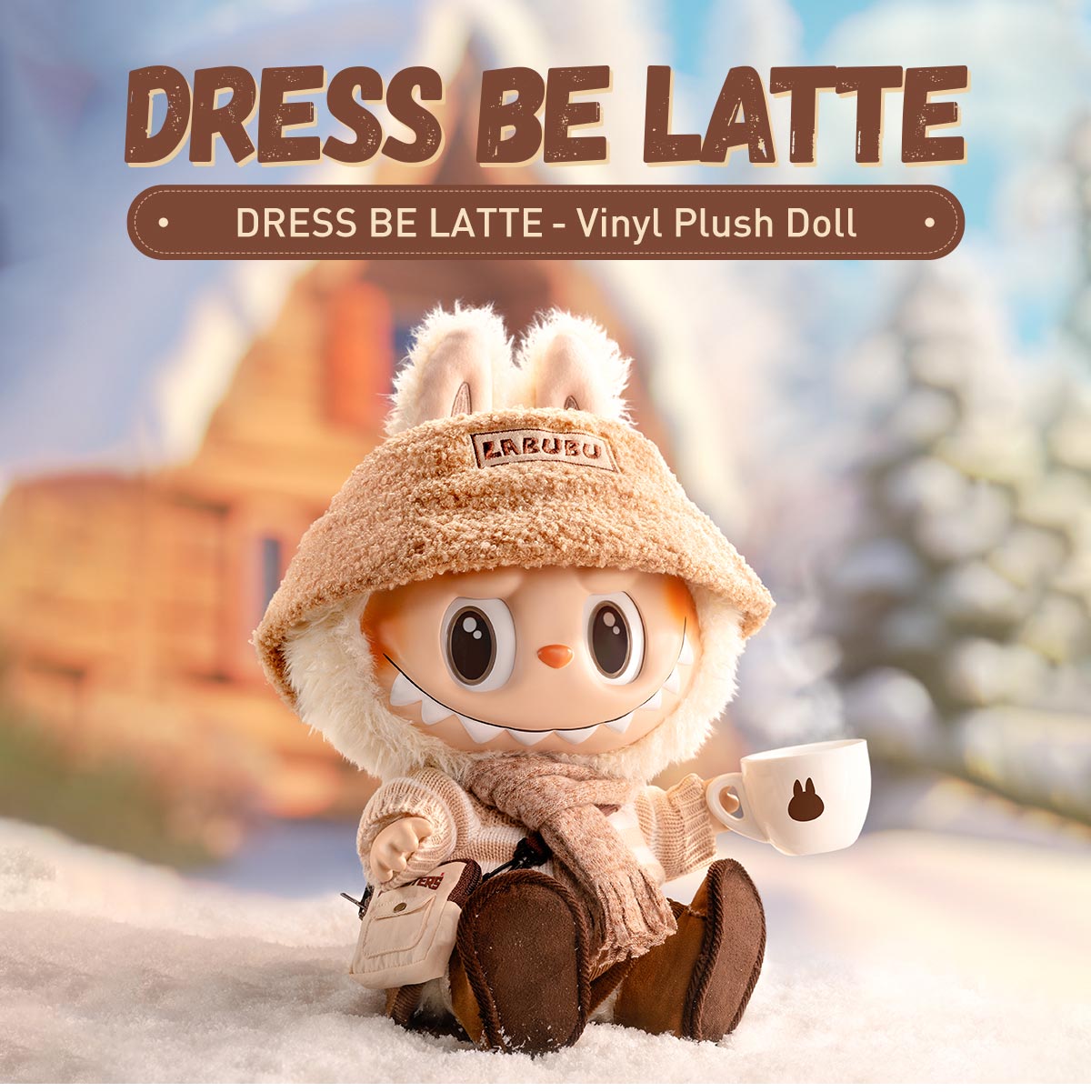  THE MONSTERS - DRESS BE LATTE Vinyl Plush Doll