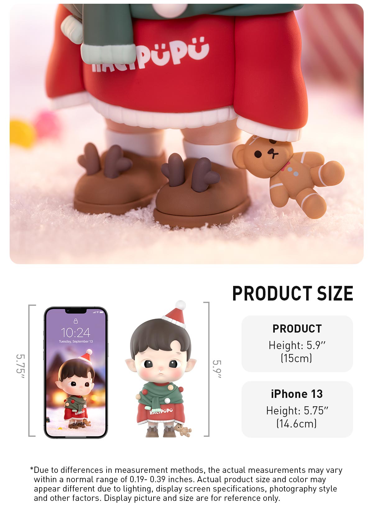  HACIPUPU Christmas Figurine