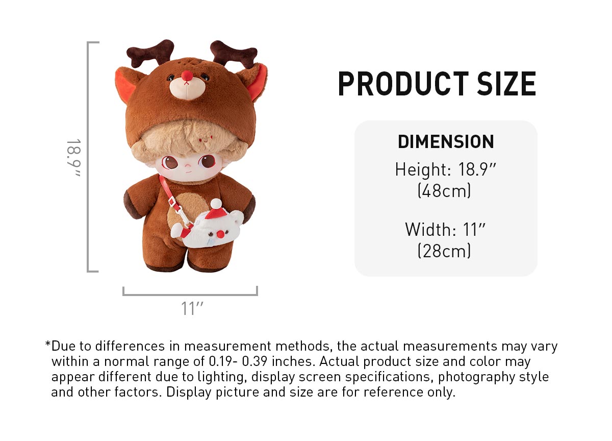  DIMOO Letters From Snowman Series -15.7 Inches Cotton Doll