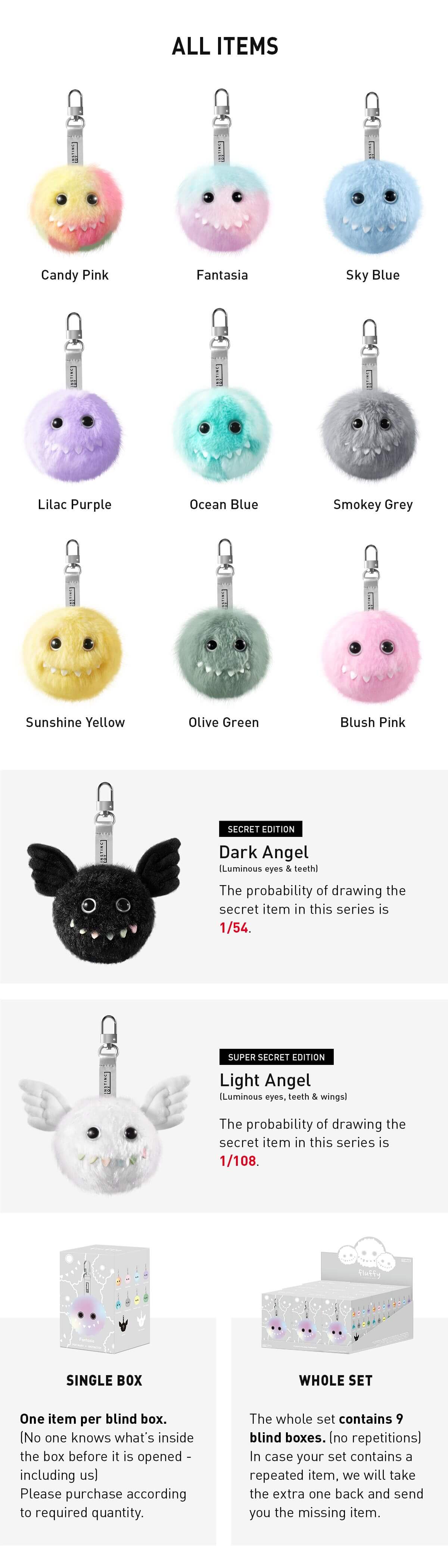  INSTINCTOY FLUFFY-Plush Pendant