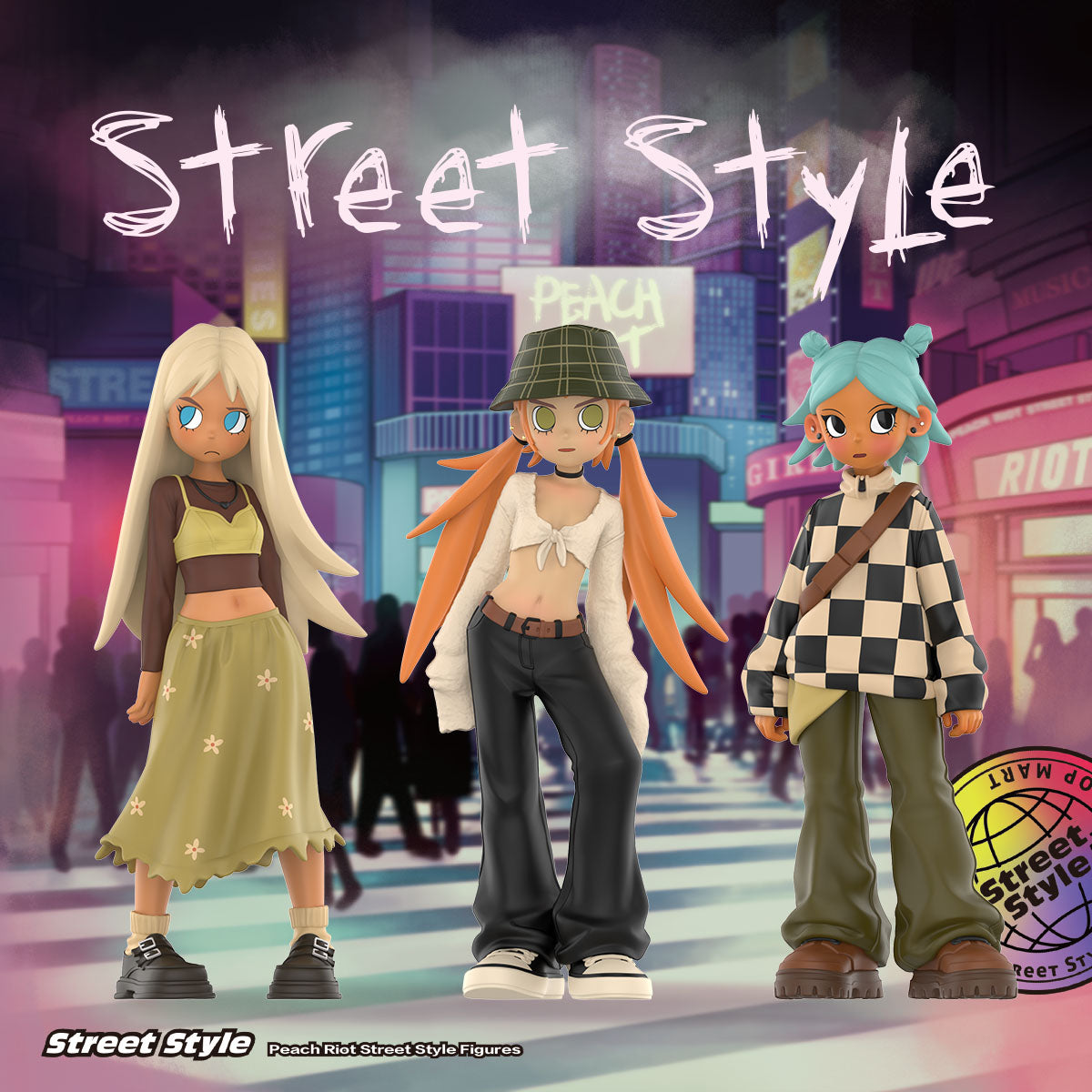 Peach Riot Street Style Figures