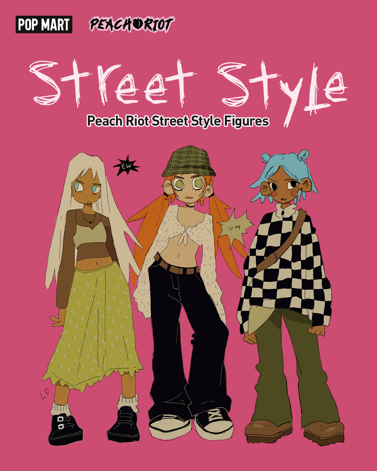  Peach Riot Street Style Figures