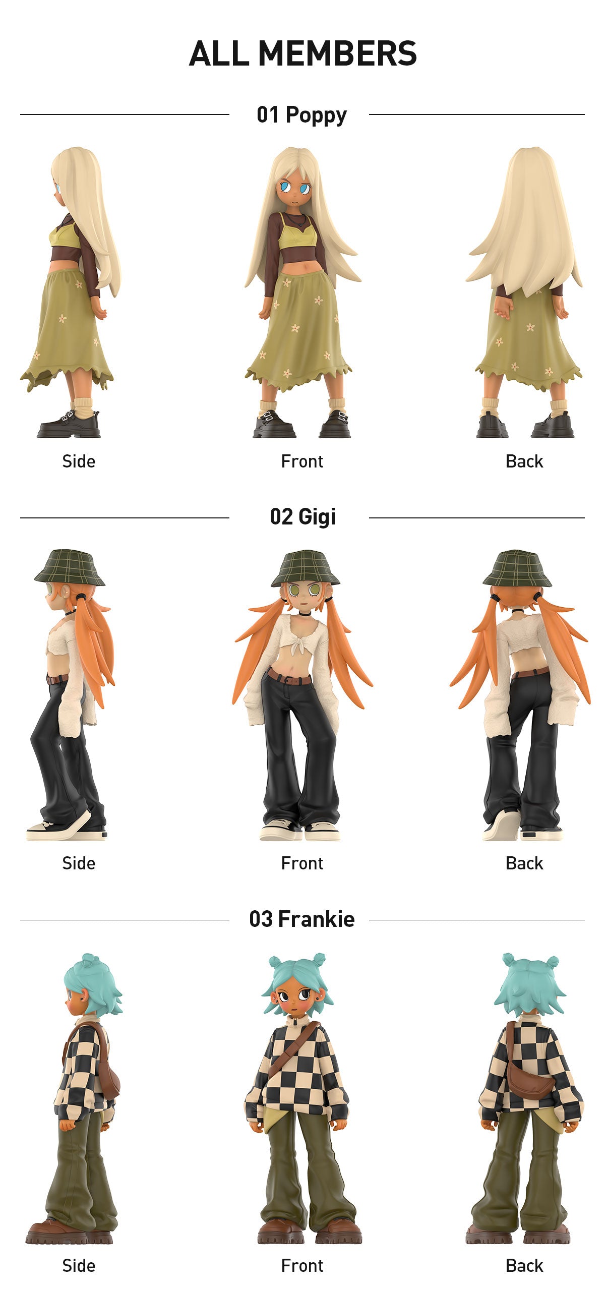  Peach Riot Street Style Figures