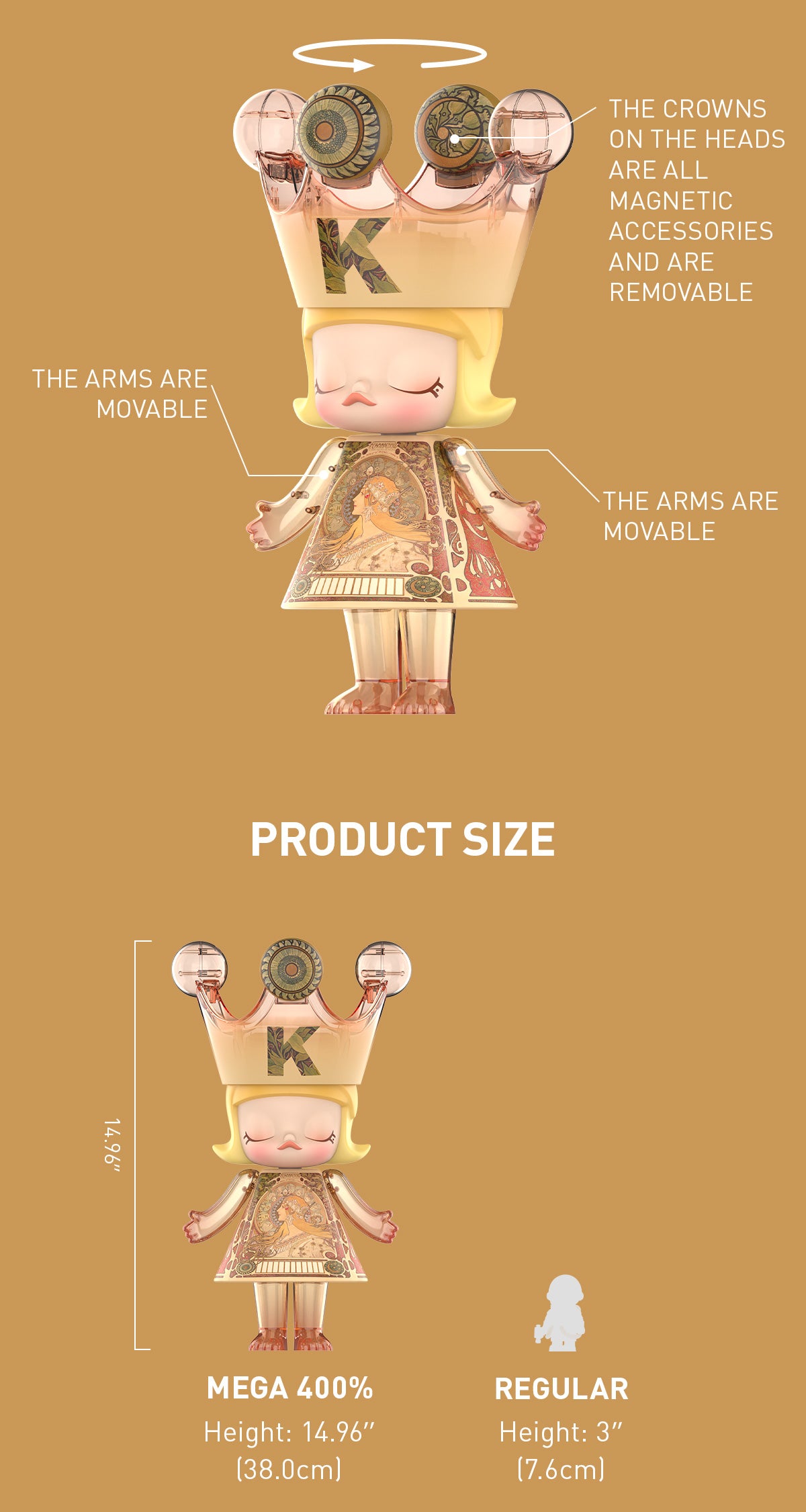  MEGA ROYAL MOLLY 400% Mucha·Zodiac
