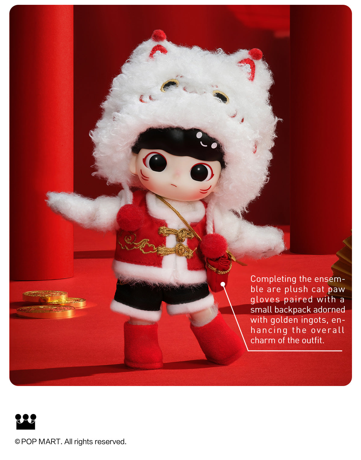  DIMOO Fortune Cat Action Figure