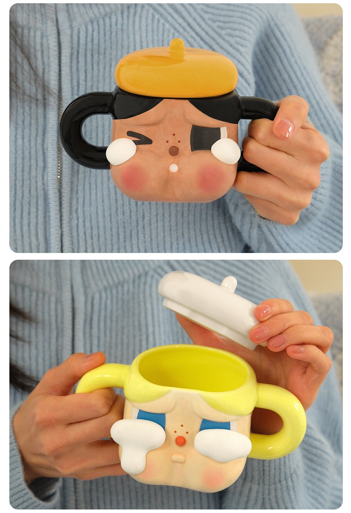  CRYBABY Sad Club Series-Ceramic Cup (Golden)