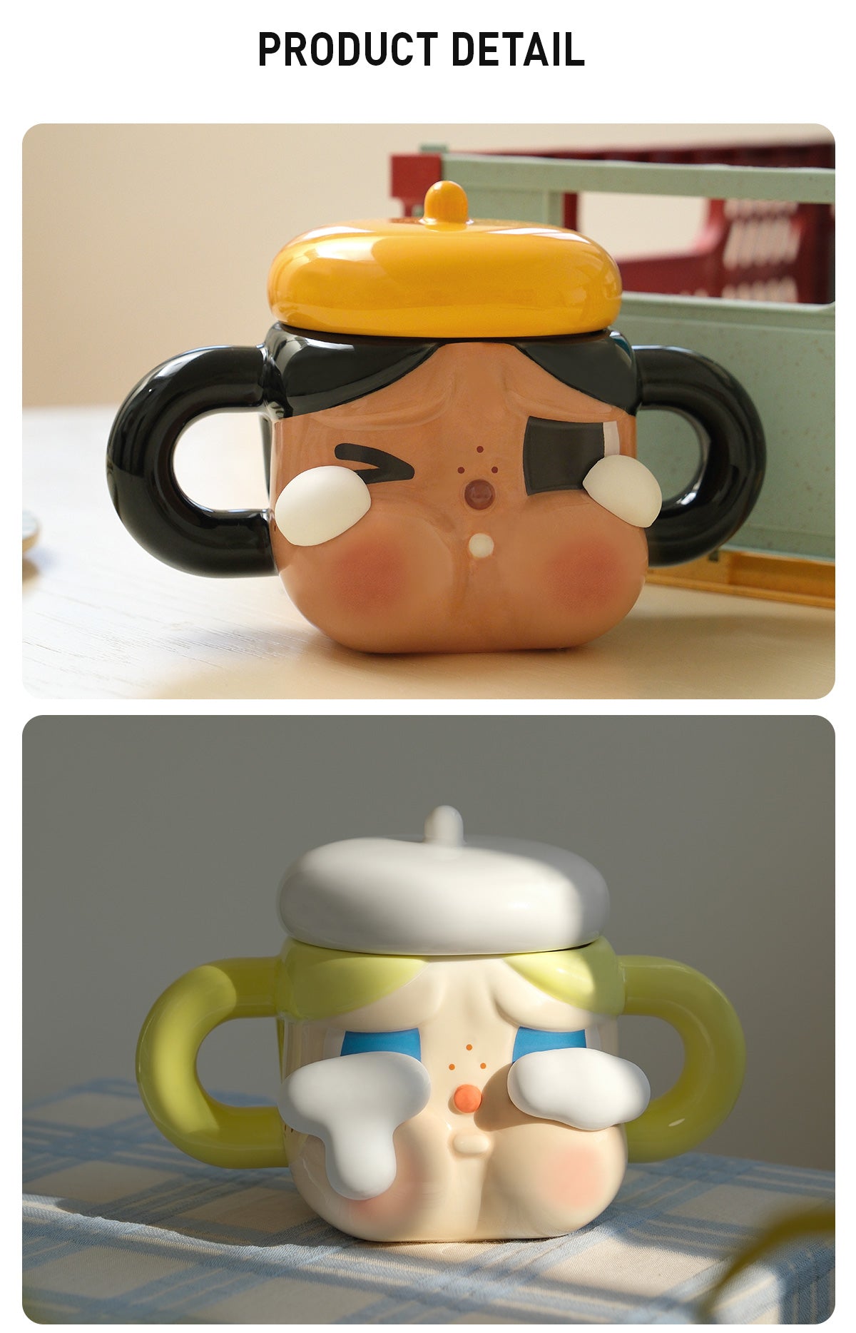  CRYBABY Sad Club Series-Ceramic Cup (Golden)