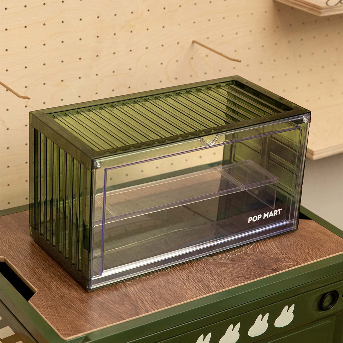  POP MART Assembled Display Container (Transparent Green)