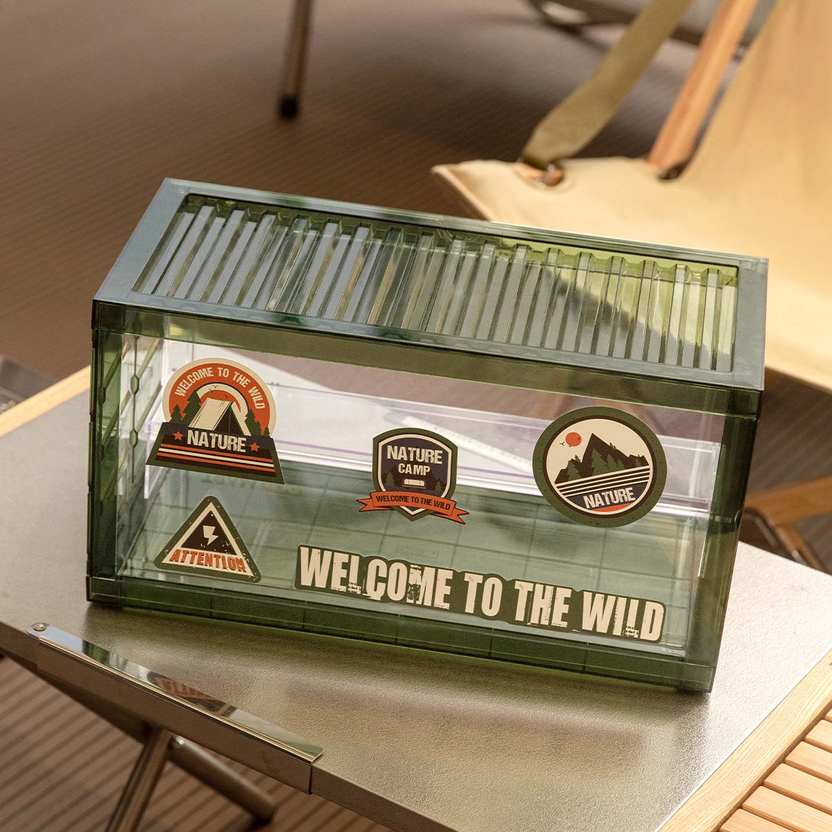  POP MART Assembled Display Container (Transparent Green)