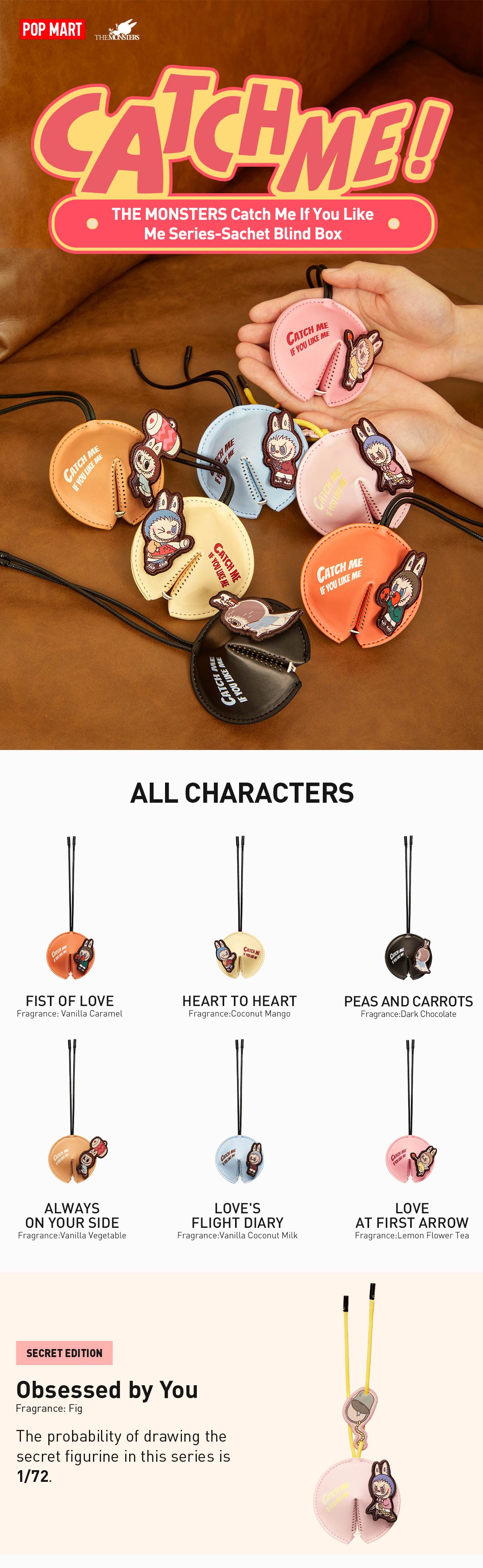  THE MONSTERS Catch Me If You Like Me Series-Sachet Blind Box