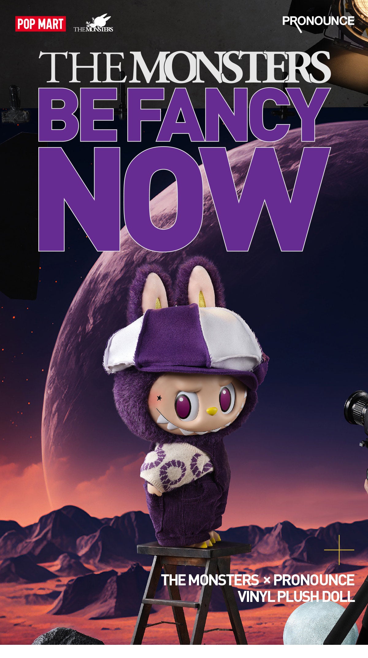  LABUBU × PRONOUNCE-BE FANCY NOW Vinyl Plush Doll