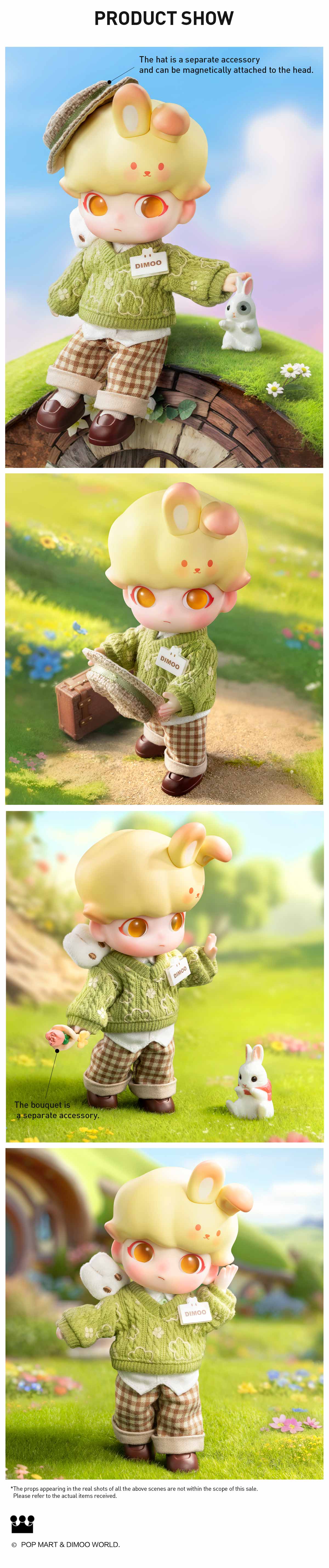  DIMOO Holiday Rabbit Action Figure