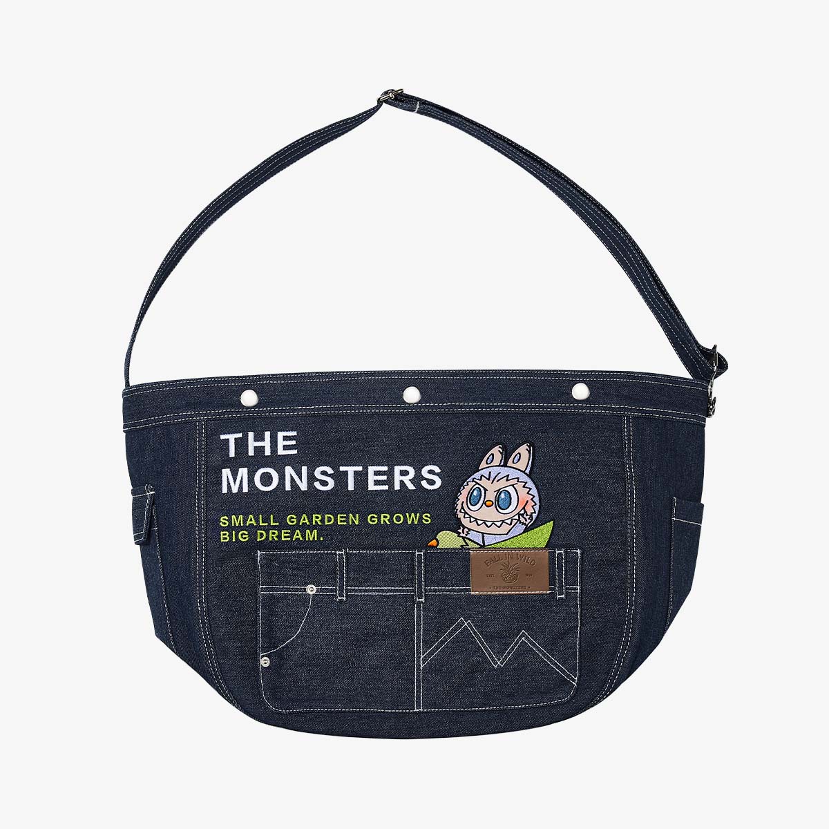  THE MONSTERS FALL IN WILD SERIES-Denim Messenger Bag