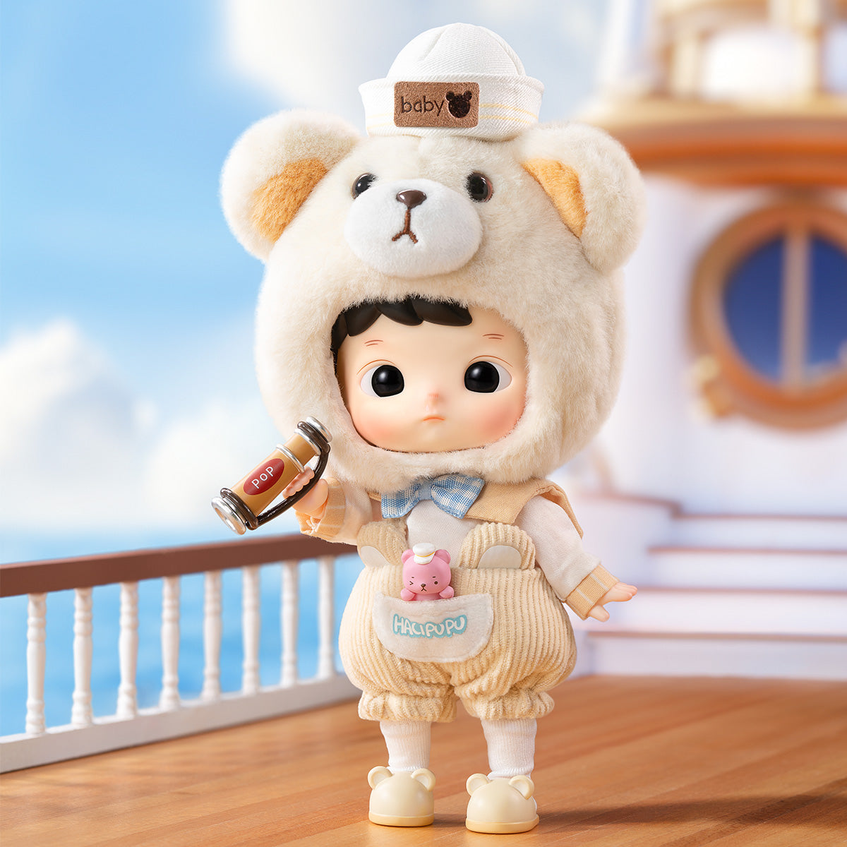  HACIPUPU Captain Bear Action Figure