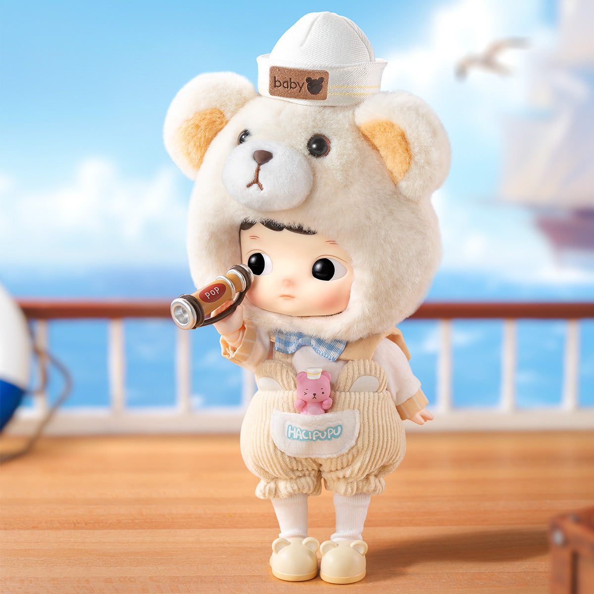  HACIPUPU Captain Bear Action Figure