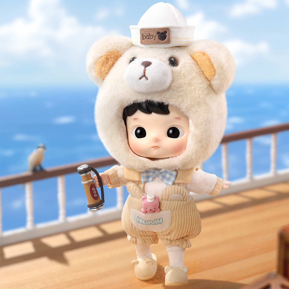  HACIPUPU Captain Bear Action Figure