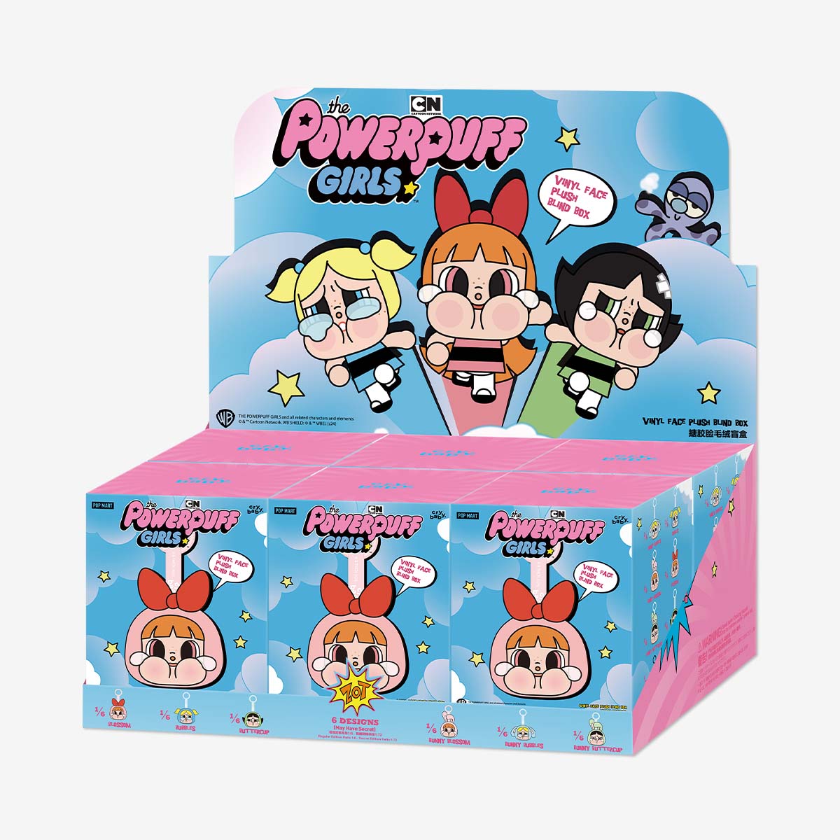  CRYBABY × Powerpuff Girls Series-Vinyl Face Plush Blind Box
