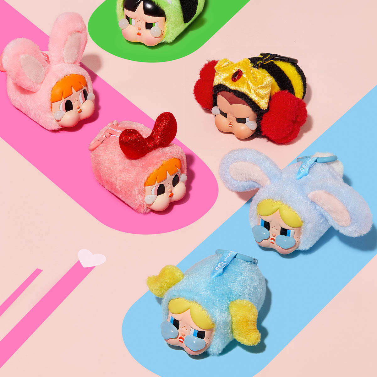  CRYBABY × Powerpuff Girls Series-Vinyl Face Plush Blind Box