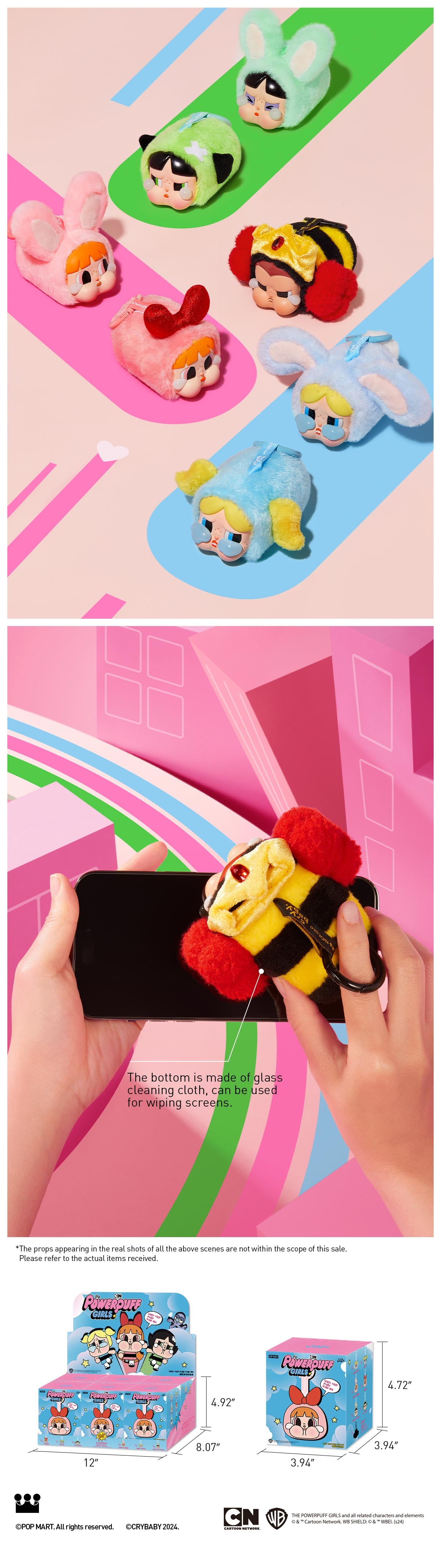  CRYBABY × Powerpuff Girls Series-Vinyl Face Plush Blind Box