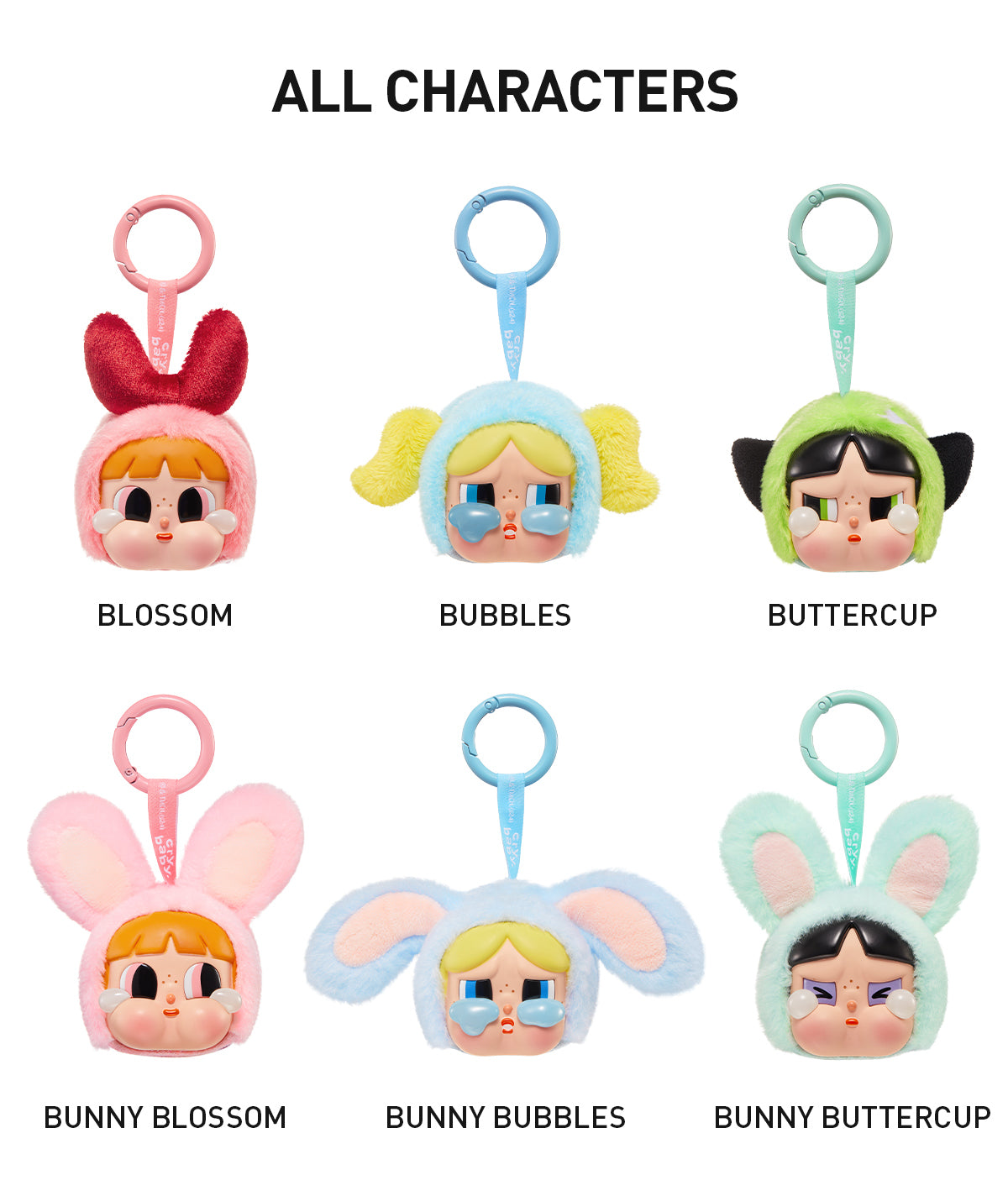  CRYBABY × Powerpuff Girls Series-Vinyl Face Plush Blind Box