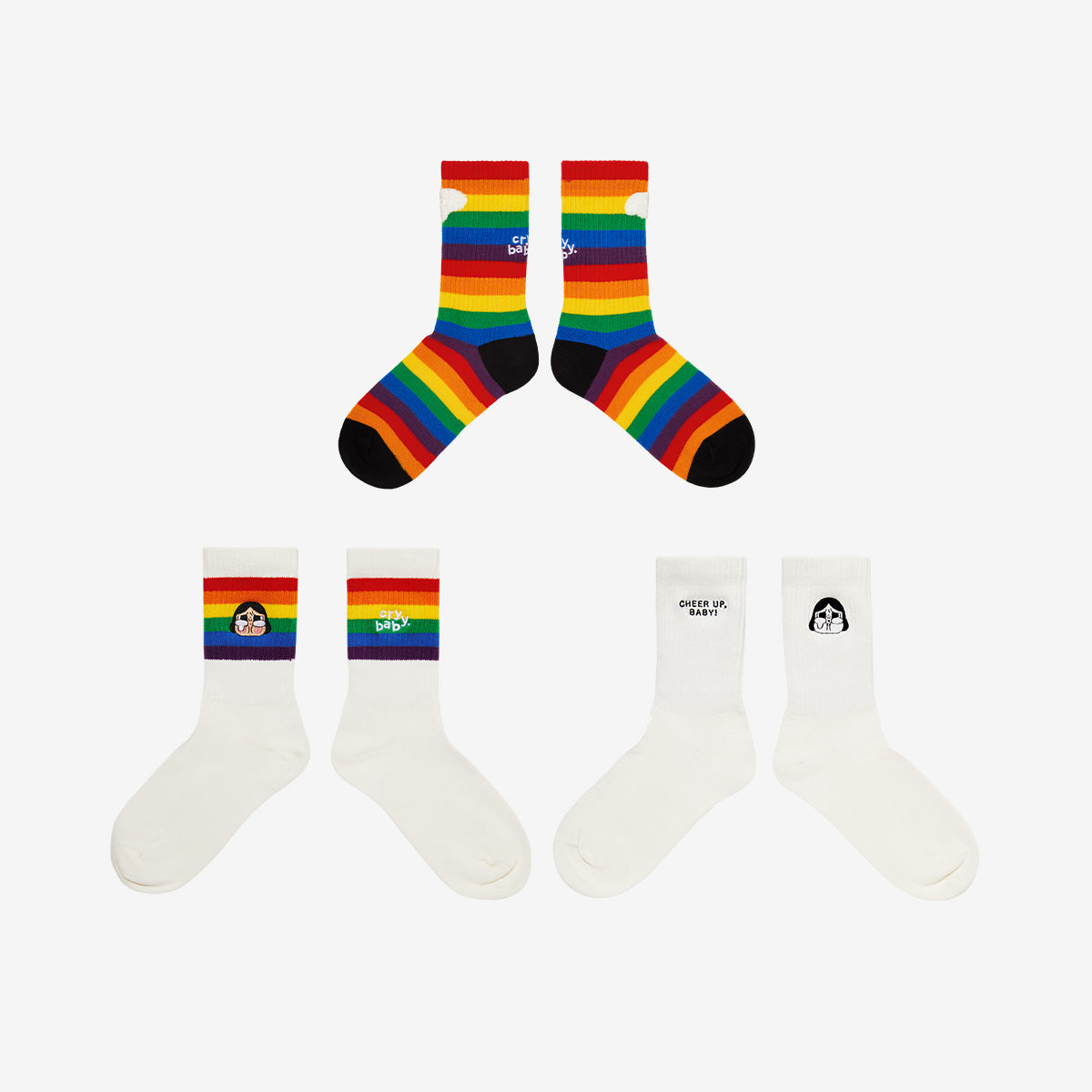  CRYBABY CHEER UP, BABY! SERIES-Socks Set