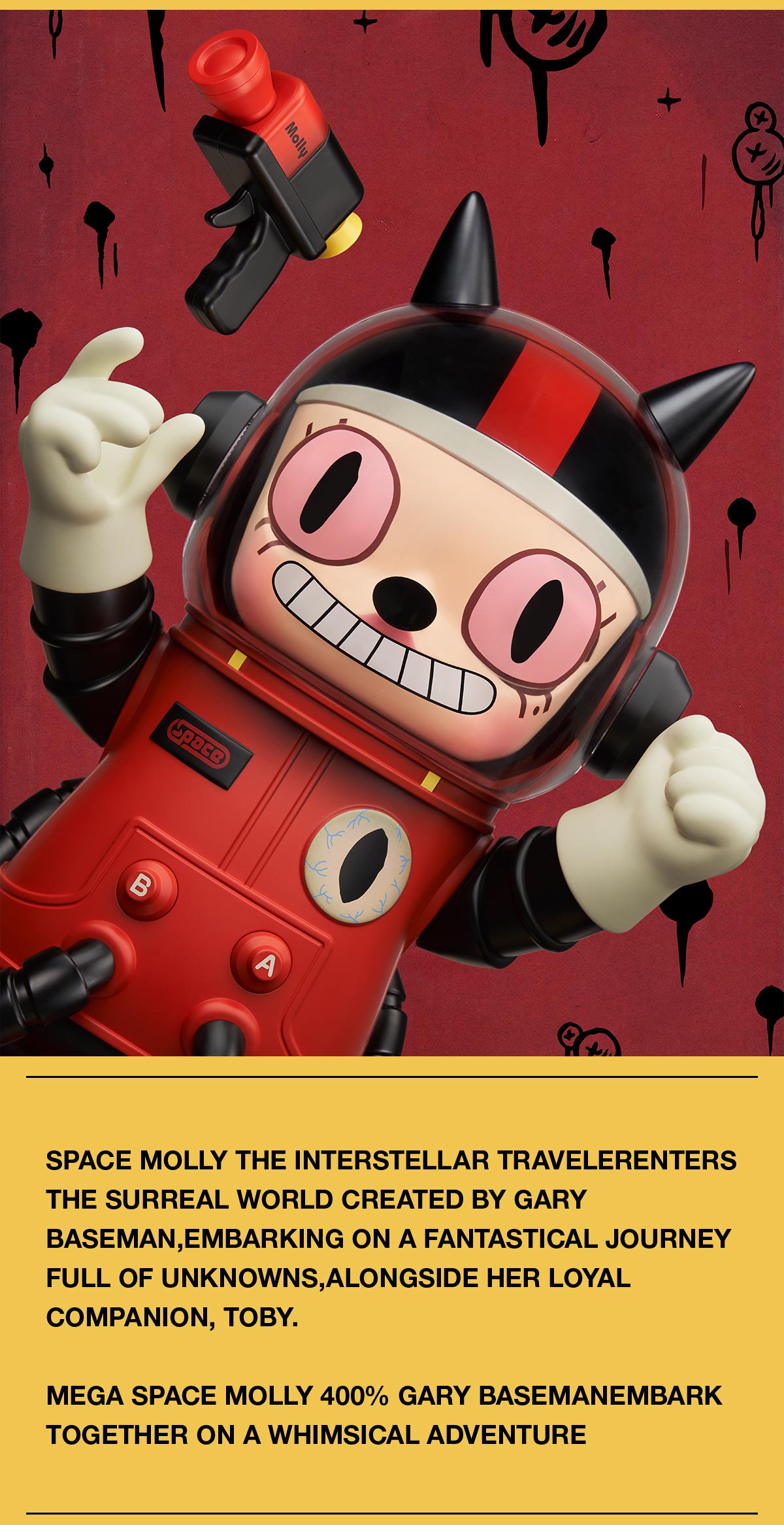  MEGA SPACE MOLLY 400% Gary Baseman