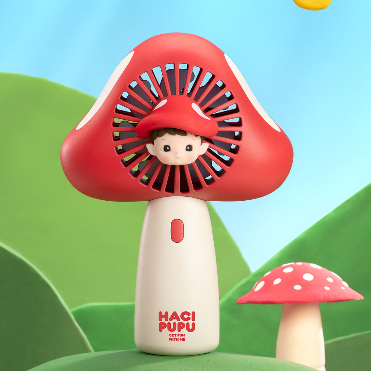  HACIPUPU Adventures In The Woods Series-Handheld Fan