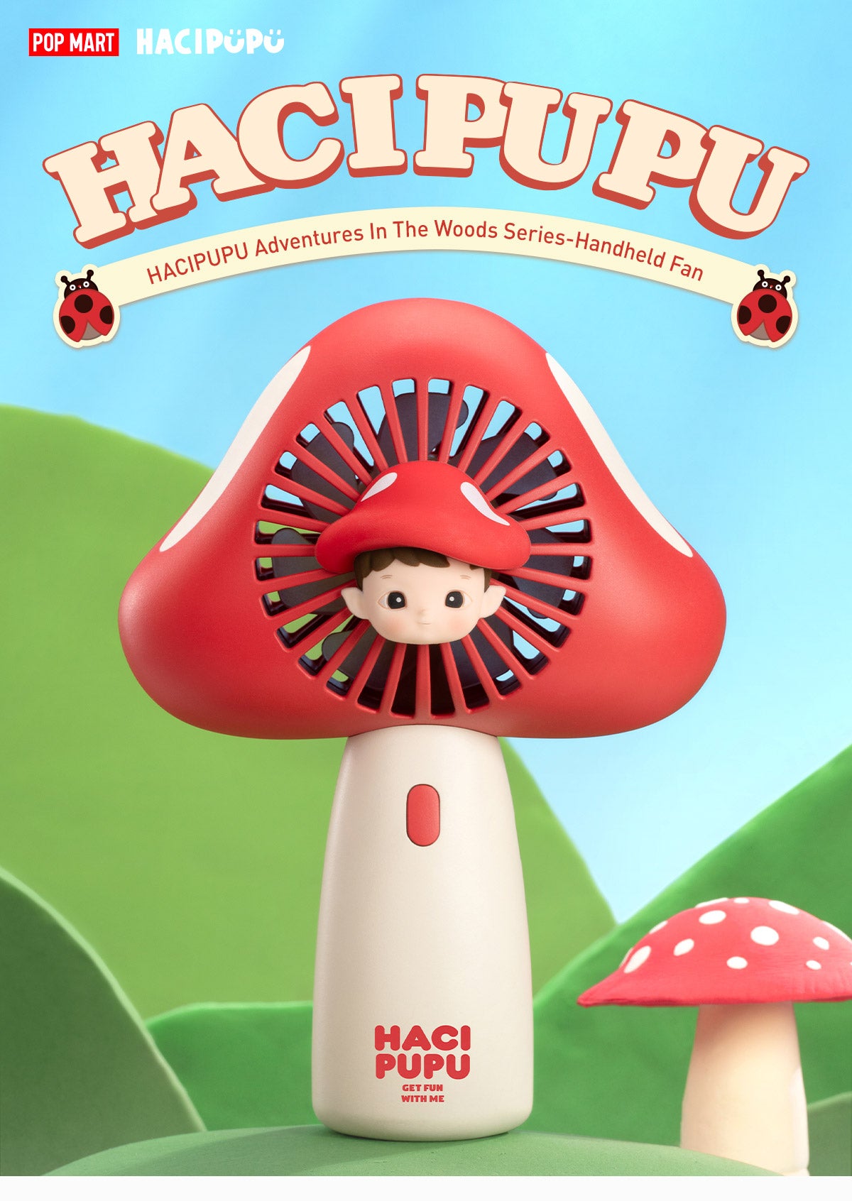  HACIPUPU Adventures In The Woods Series-Handheld Fan