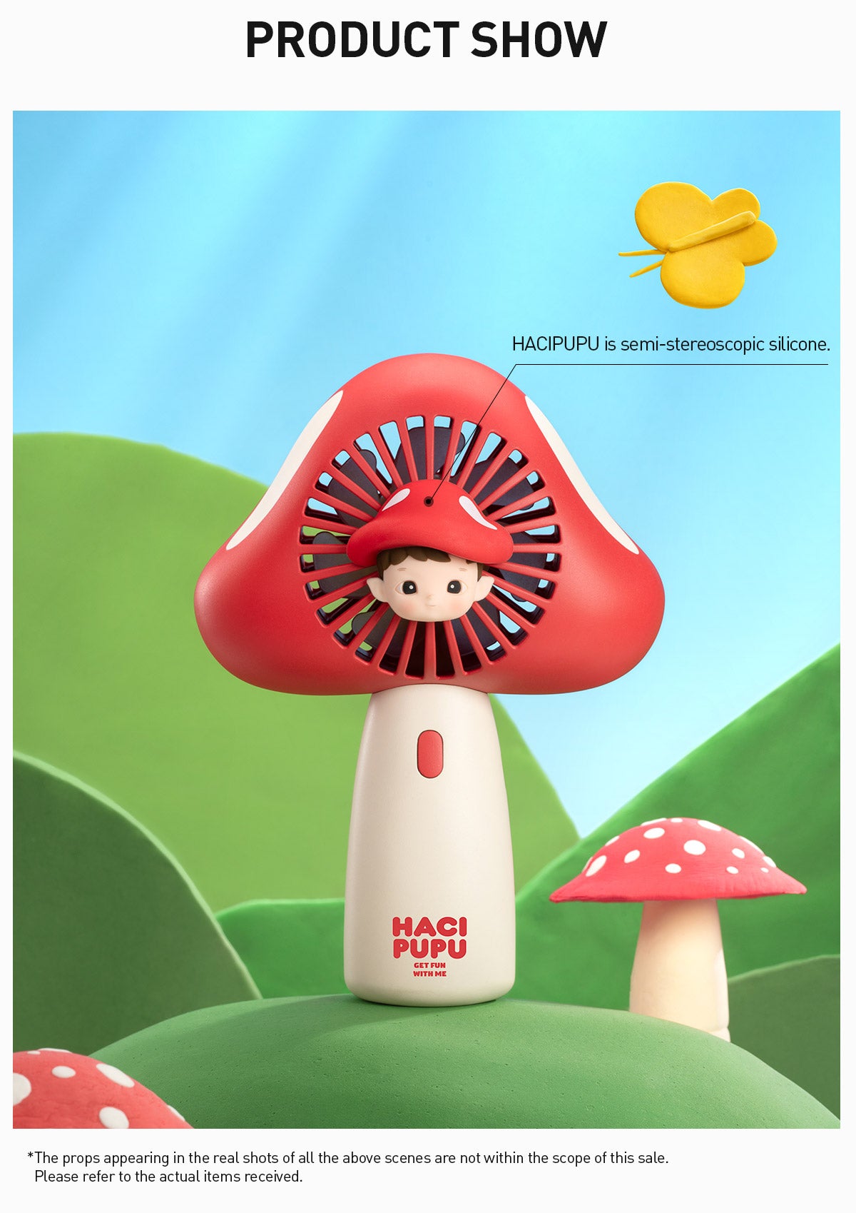  HACIPUPU Adventures In The Woods Series-Handheld Fan