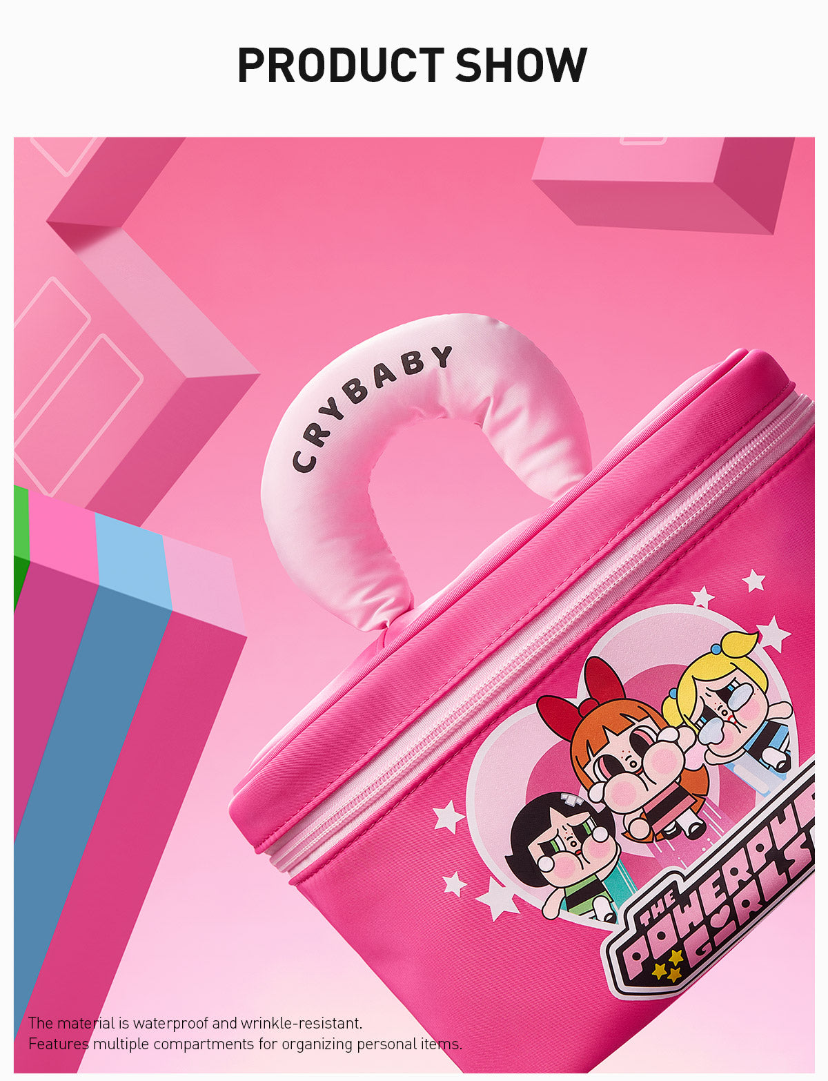  CRYBABY × Powerpuff Girls Series-Cosmetic Bag