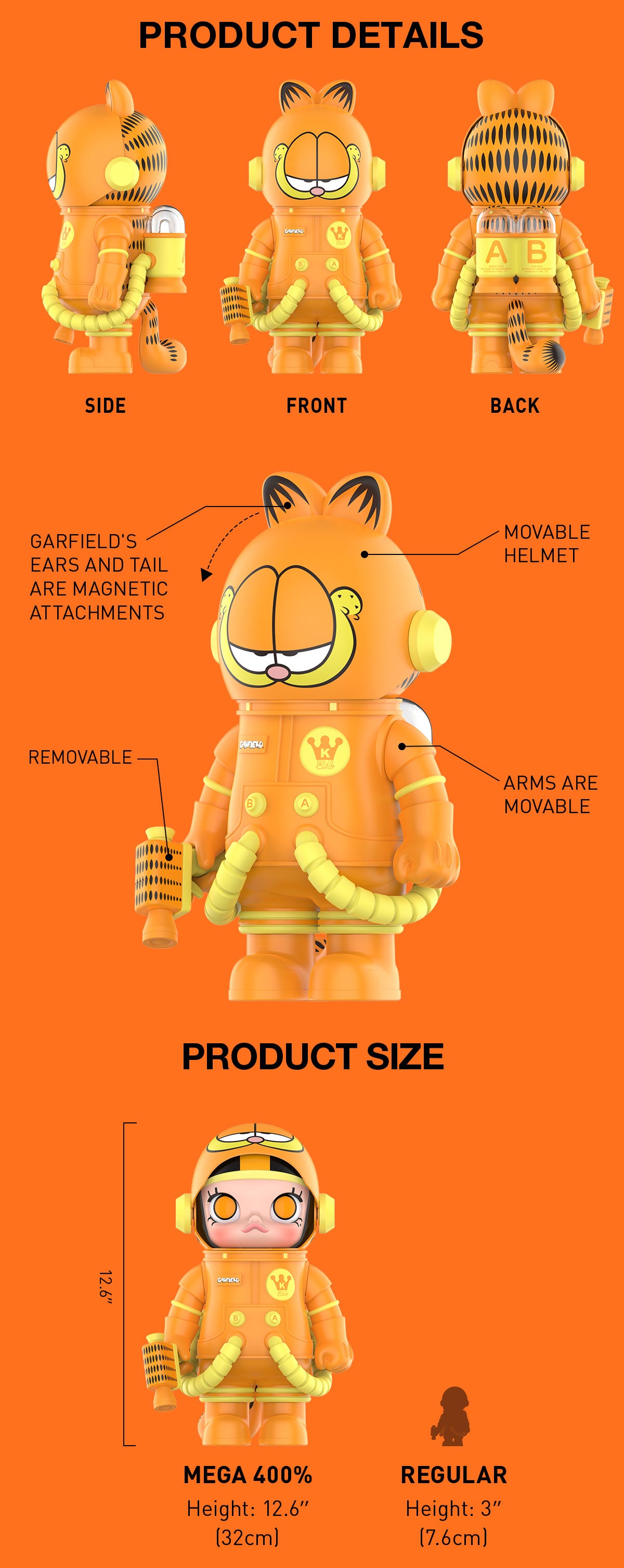  MEGA SPACE MOLLY 400% Garfield