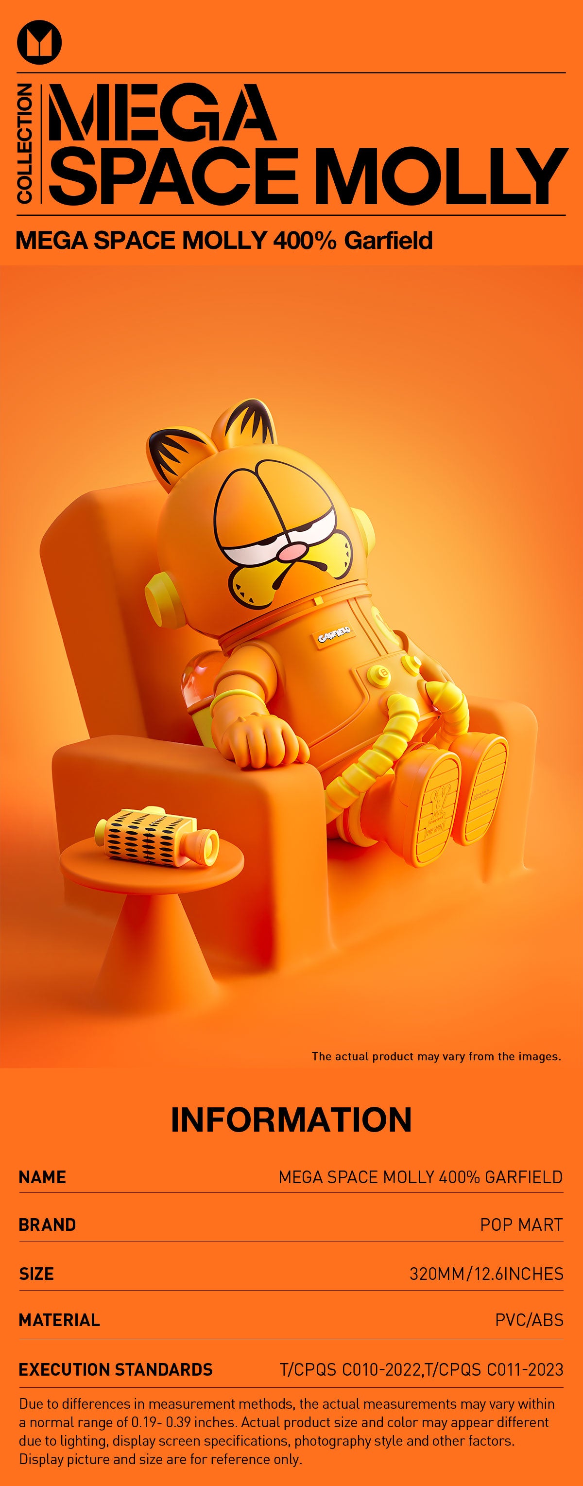  MEGA SPACE MOLLY 400% Garfield