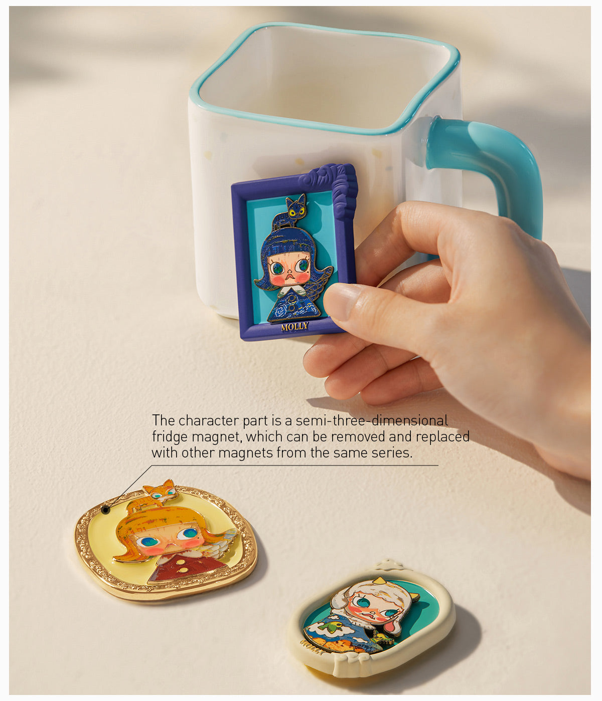  MOLLY Anniversary Statues Classical Retro 2 Series-Picture Frame Cup