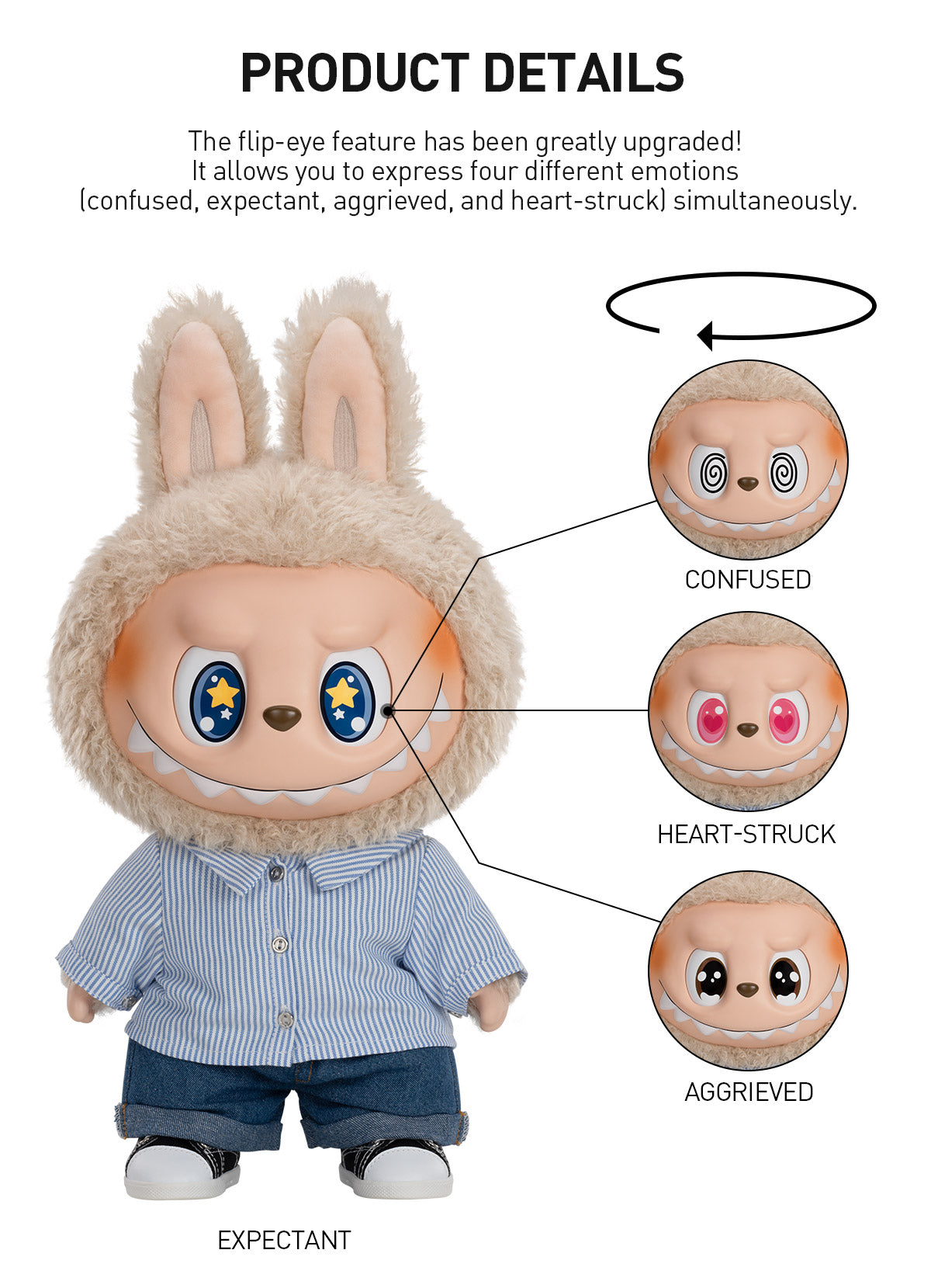  THE MONSTERS - FLIP WITH ME Vinyl Plush Doll