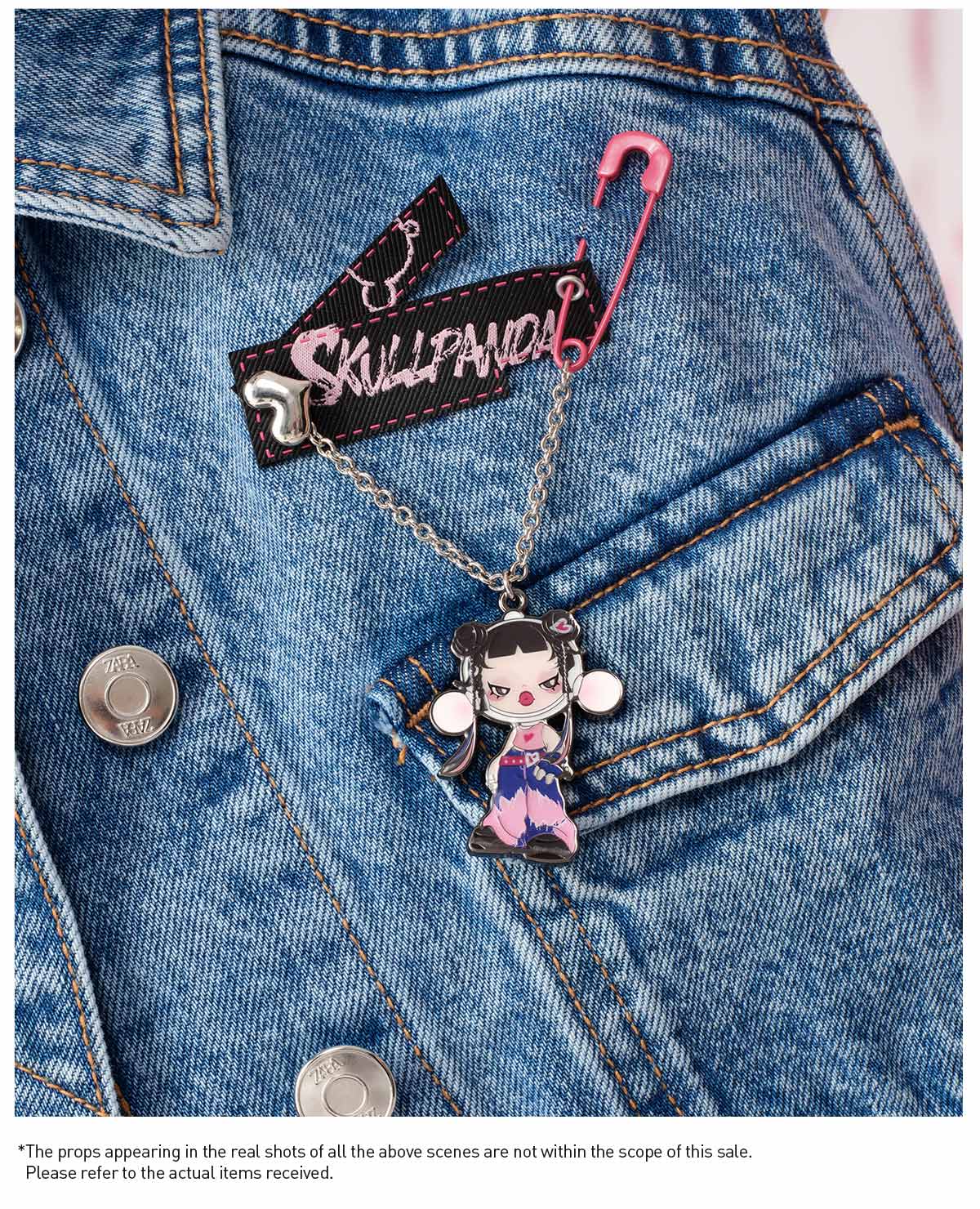  SKULLPANDA CHEERS TO MYSELF SERIES-Badge Pendant Blind Box