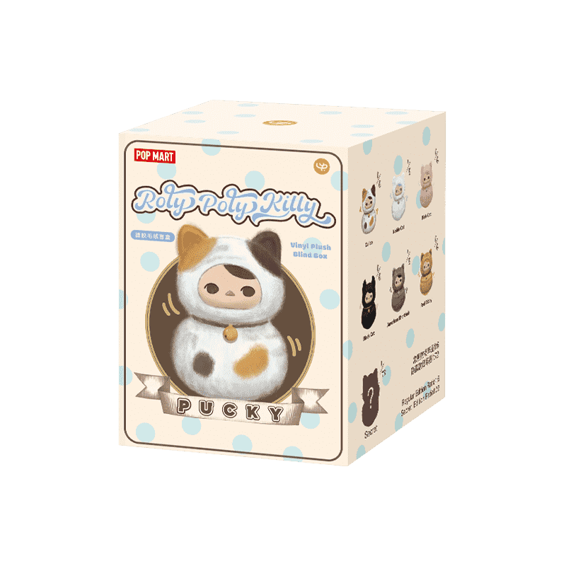  PUCKY Roly-Poly Kitty Series-Vinyl Plush Blind Box