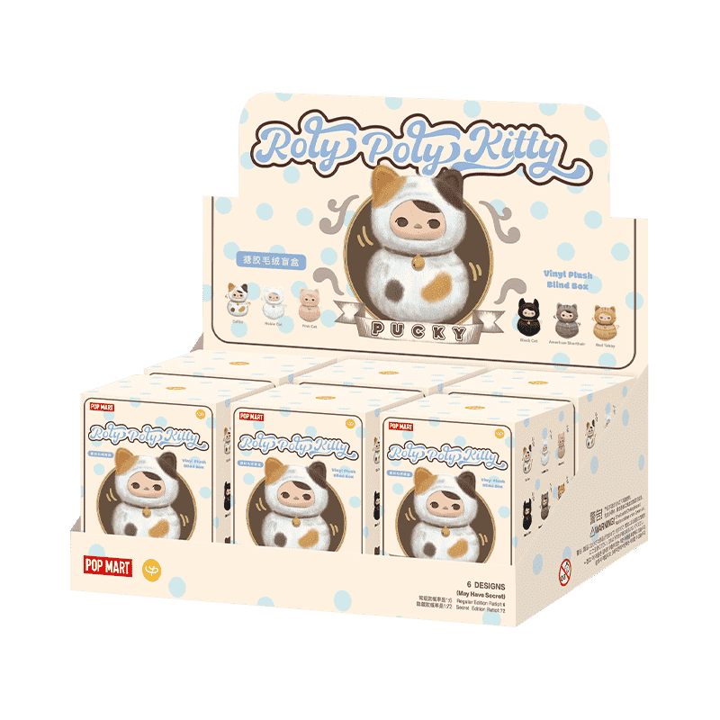  PUCKY Roly-Poly Kitty Series-Vinyl Plush Blind Box